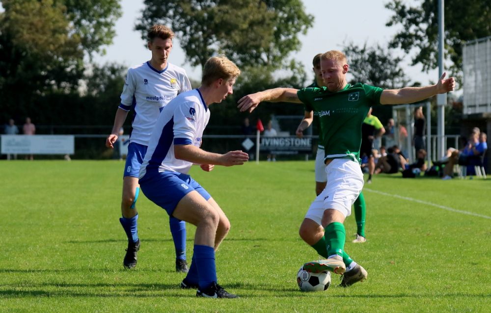 Doelpuntloze remise groen-witten op bezoek bij Nieuwland